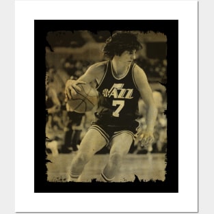 Pete Maravich - Vintage Design Of Basketball Posters and Art